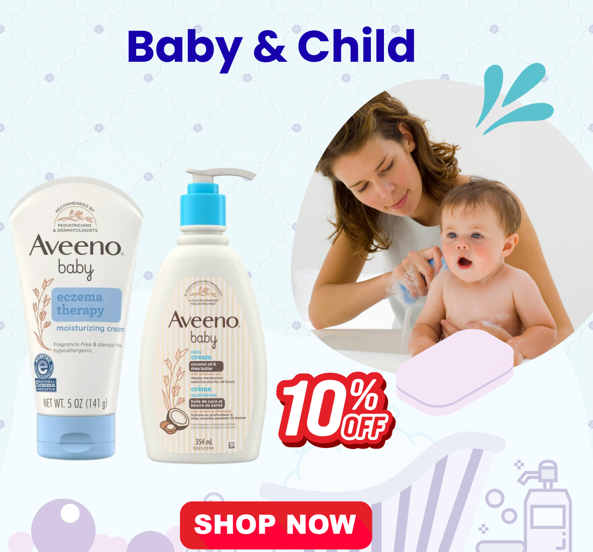 this banner is showing about Baby & Child products