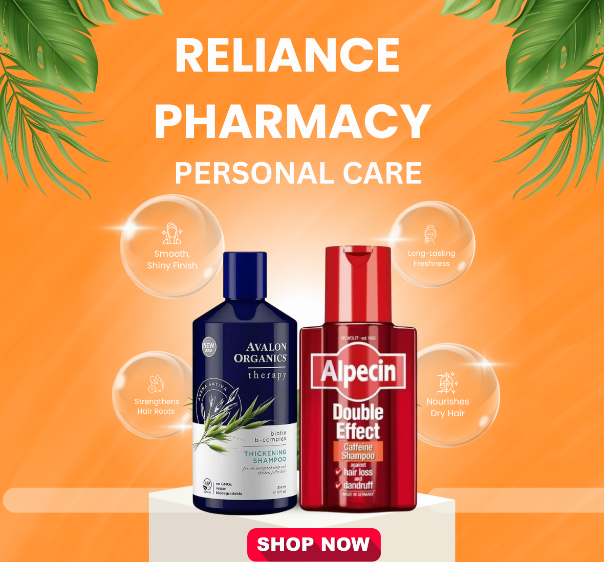 this banner is showing personal care products