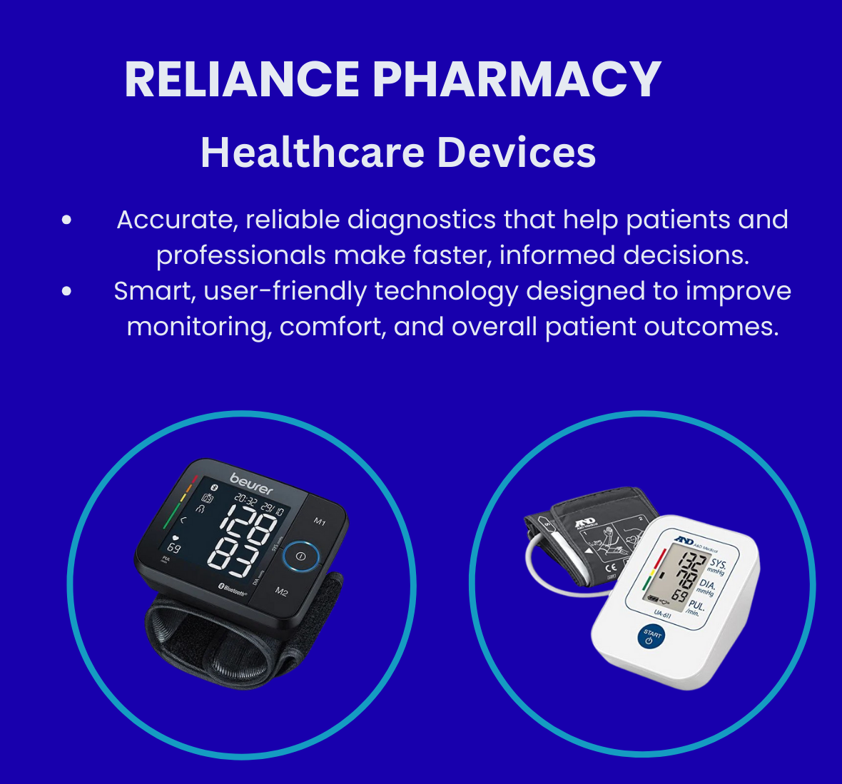 this banner is showing healthcare devices